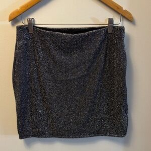 Naked Wardrobe Glitter Stretchy Bodycon Mini-Skirt Size Large